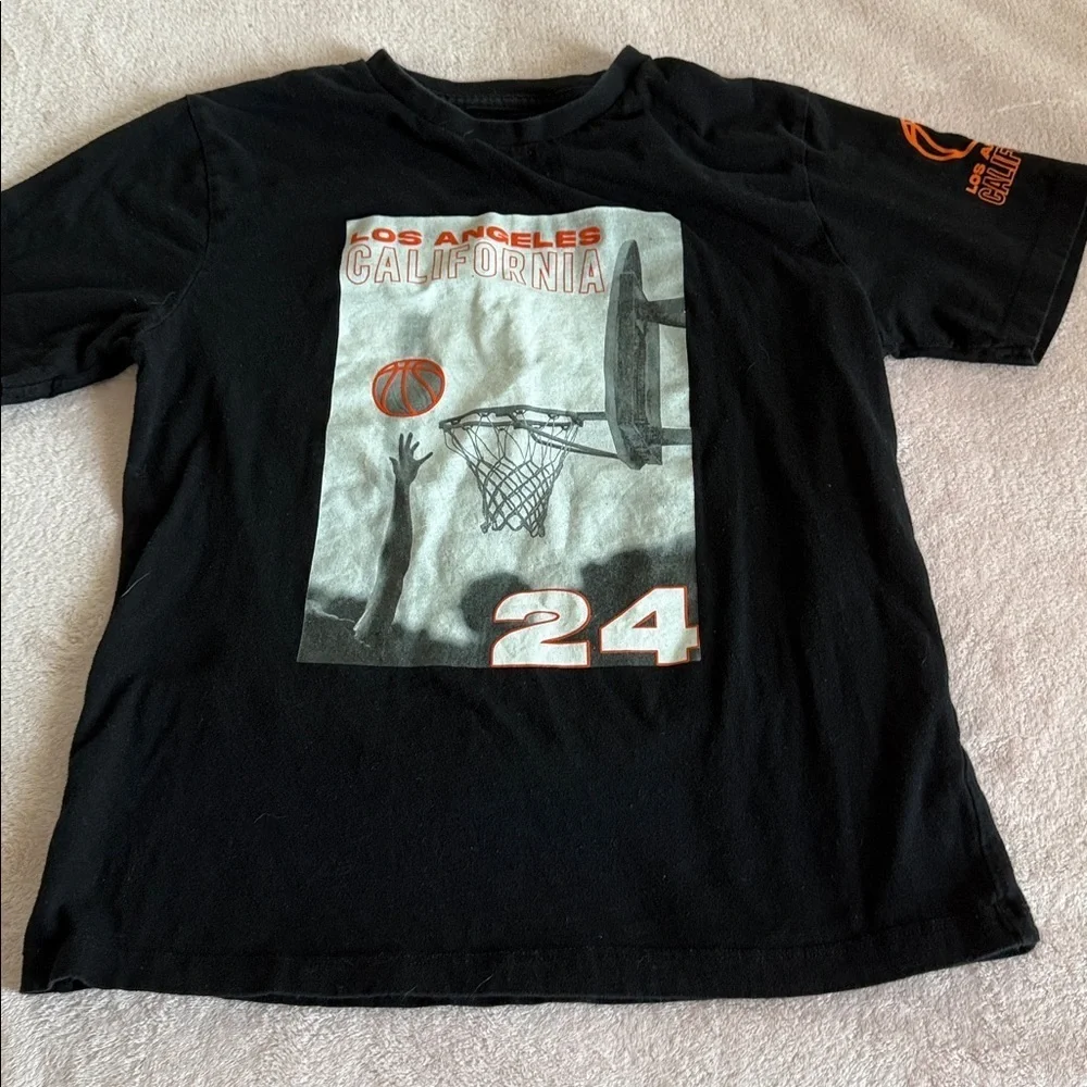 Eighty Eight Black and Orange Kids Short Sleeve Tee